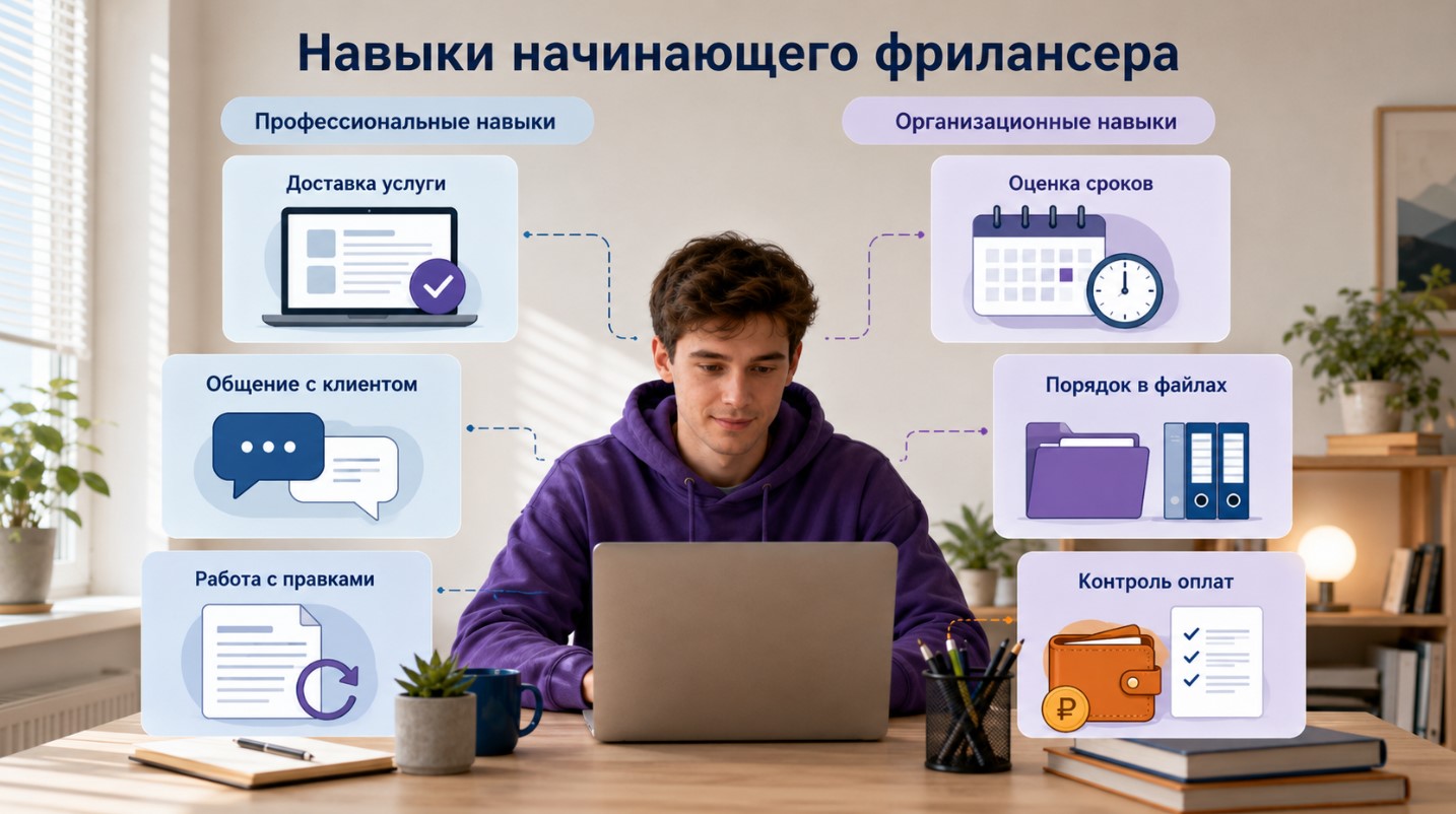 Профессиональные и организационные навыки начинающего фрилансера