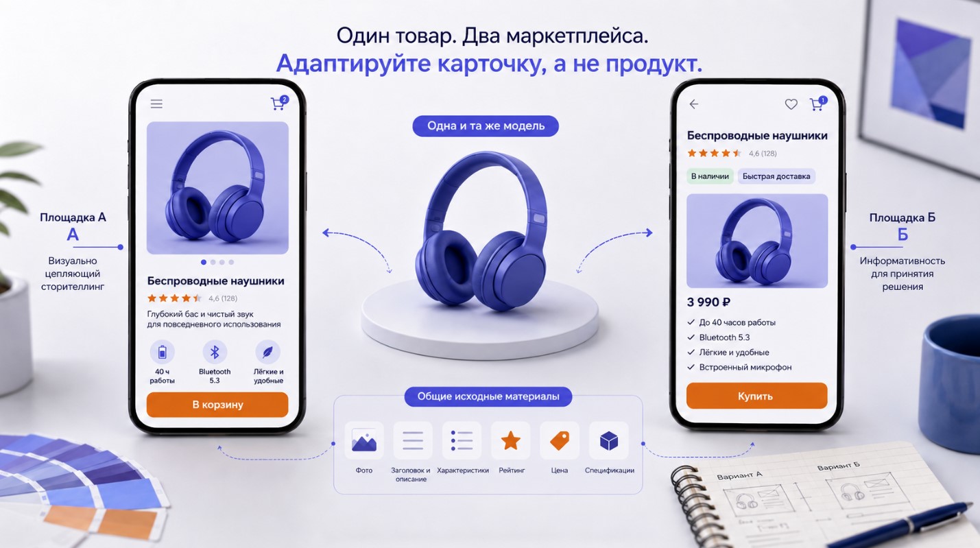 Адаптация инфографики товара для разных маркетплейсов