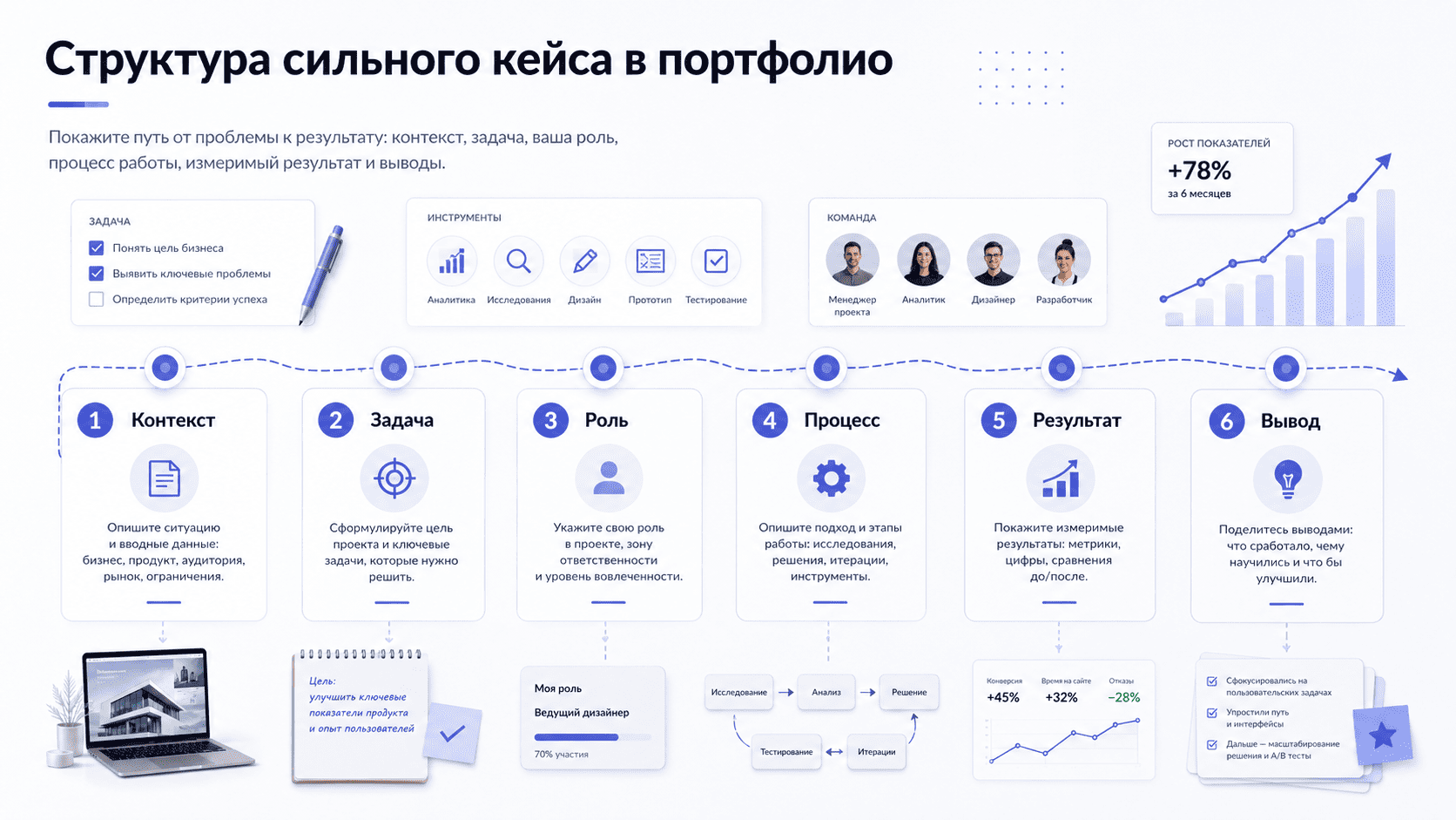 Структура сильного кейса для портфолио